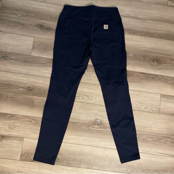 Carhartt Dark Blue Navy Women’s Tall Med (8-10) Fitted Legging Pants - Picture 5 of 8